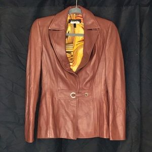 Escada for Miss Jackson’s leather jacket 34